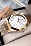 Special Boxed 5 Atm Water Resistant Men's Wristwatch Gold Color Steel Band Bme2023C1 - 5