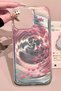 iPhone 16 Pro Compatible Pink Fish Swirl Design Hologram Ins Style Imd Premium Phone Case - 5