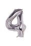 4 Years Old Silver Silver Gray Color Foil Balloon 34 Inch 80 cm Birthday Celebration Party Balloon - 3