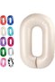 0 Year Old Cream Color Foil Balloon 34 Inch 80 cm Birthday and Party Balloon