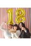 1 Year Old Gold Gold Foil Balloon Birthday and Party Balloon 34 Inch 76-80 cm - 6