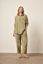 Women's Comfortable Modal Suit Khaki 31036