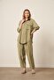 Women's Comfortable Modal Suit Khaki 31036 - 4