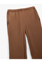 Long Wide Leg Palazzo Satin Pants with Standard Waist Pockets - 5