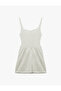Sleeveless U-Neck Buttoned Comfortable Fit A-Line Mini Fishtail Dress - 4