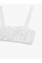 Cotton Lined Draped Strap Bustier - 3