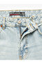 Regular Waist Cotton Vintage Straight Fit Jean Trousers - 7