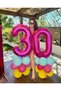 3 Years Old Fuchsia Pink Foil Balloon Birthday and Party Balloon 34 Inch 76-80 cm - 5