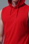 Pure Comfort - Red Relaxed Fit Hooded Men's Sports Tank Top - 2