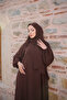 simple abaya with self-wrap Bat-medina silk - 5