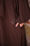 simple abaya with self-wrap Bat-medina silk - 8