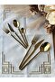 Carre Titanium Gold 42 Piece Cutlery Set Çkb - 4
