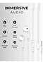 3.5mm Wired In-ear Headphones W/ Mic, Stereo Sound, Universal For Ios, Android, Ps4/5, Mac & More. - 2