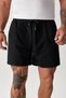 Men's Black-Gray 2-Piece Solid Color Regular Shorts - 2