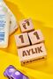 Baby Mother Memory Cube Decor Set of 4 Wooden Baby Memory Cubes Set - 7