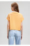 Orange Basic T-Shirt Crop / Short Cut 168220 -84617 - 3