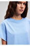 Women's Round Neck Short Sleeve Basic Crop T-Shirt168220-70814 - 5