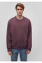 Crew Neck Purple Basic Sweatshirt 0S10276-70260 - 3