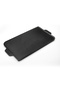 Cast Iron Rectangular Grill Reversible Hot Plate Cast Iron Solid Double Handle Size 26x47cm - 2