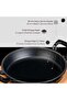 صب صلصة مستديرة صب حديد صلبة مزدوجة التعامل مع خشب الزانقطر (قطر) 20 سم - 6