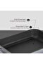 Cast Rectangular Rosto and Oven Tray Cast Iron Solid Double Handle Size 22x30cm - 6