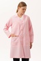 Women's Alpaca Fabric Classic Collar Teacher Pharmacist Doctor Labrator Apron - 4