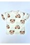 Children's Baby Pajama Set Milk Brown Teddy Bear Pattern Shorts - 4