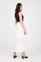 Maxi Length Skirt with Elastic Waist and Fold Detail - 6