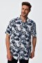 Eddie Men's 100% Cotton Woven Shirt White Indigo - 2