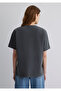 Printed Anthracite T-Shirt Loose Fit / Loose Relaxed Cut 1613141-70763 - 5