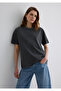 Printed Anthracite T-Shirt Loose Fit / Loose Relaxed Cut 1613141-70763