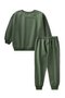Basic Karyoka Detailed Sweatshirt Set for 3-8 Years Old, Khaki Green - 3
