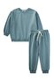 Basic Karyoka Detailed Sweatshirt Set Age 3-8 Çağla Yeşil - 2