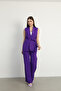 Violet Belted Vest