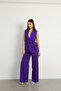 Violet Belted Vest - 4