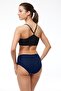 Women's Navy Blue 6 Pack Modal High Waist Slip Panties 1955 - 4