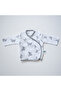 100% Cotton Newborn Baby Hospital Discharge Set 4 Pieces Iconique Lapin - Gray Rabbit Pattern - 3