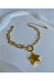 Women's Steel Bracelet Tfany Interlocking Chain Star Bracelet
