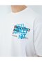 Oversize Unisex Printed T-Shirt Feelart White - 3