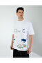 Oversize Unisex Printed T-Shirt Until White - 5