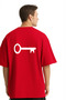 Unisex Women's Men's the Key to Couple Lover T-Shirt Set of 2 Red - 4