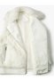 Plush Vest Double Breasted Closure Zippered Pocket Detailed - 6