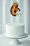 1-2-3-4-5-6 Year Old Safari Themed Birthday Cake Decoration - 6
