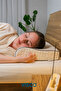 Visco Pillow Orthopedic Neck Support Pillow Aylona Natural Linen Cover Pillow 55X35X11-7 cm - 7