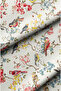 Digital Printed Fabric with Watercolor Bird Pattern. Cotton Lining Upholstery Fabric - 3