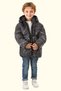 Boys Black Removable Hooded Water & Windproof Winter Puffer Jacket & Coat & Parka with Pockets