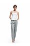 Viscose Fabric Regular Fit Pocketed Pleated Detailed Belted Culotte Fabric Trousers - 2