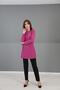 O-Neck Long Sleeve Blouse-Fuchsia - 6