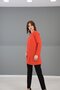 O-Neck Long Sleeve Blouse-Orange - 4