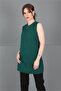 Zero Neckline Sleeveless Blouse - Emerald - 3001100 - 4